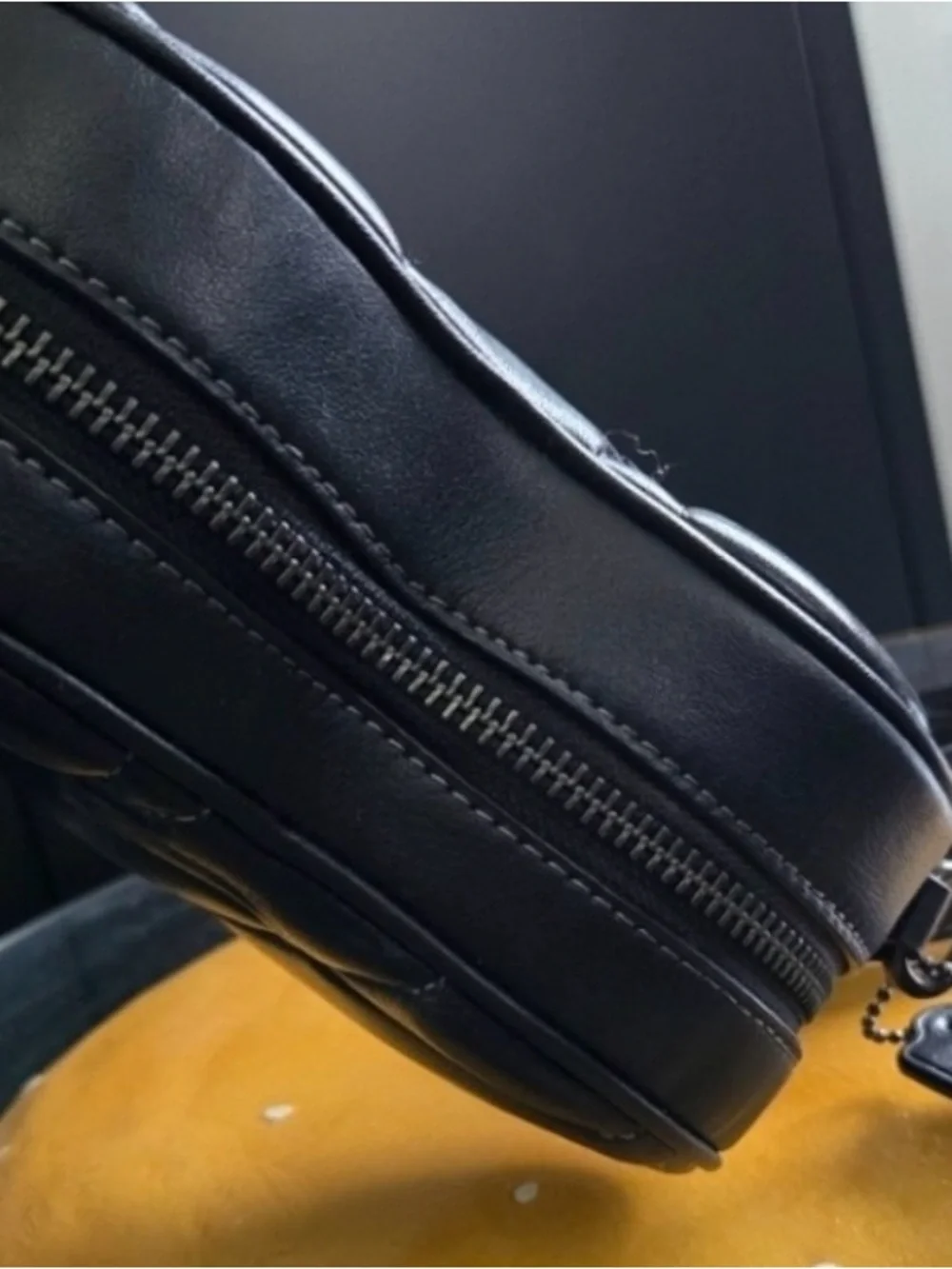 Coach Black Quilted Heart Crossbody Bag